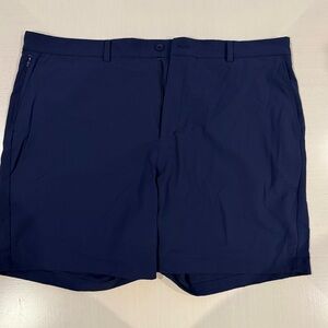 Vineyard Vines Navy Shorts 7 Inch On-The-Go Seersucker